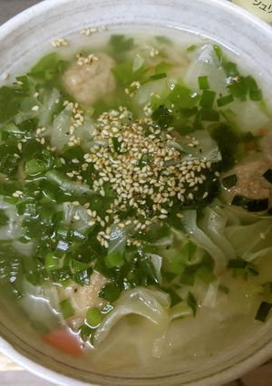 レンジでずぼら中華スープ-レシピのメイン写真