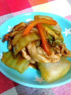 豚肉と白菜のとろとろオイスターソース炒め-レシピのメイン写真
