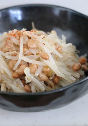 簡単♪ヘルシー♪納豆ともやしのマヨ和え-レシピのメイン写真