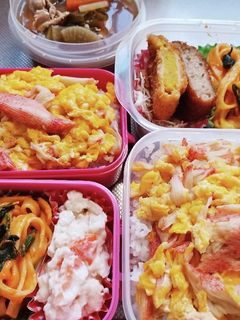 旦那、娘弁当(5/2息子は臨休)-レシピのメイン写真