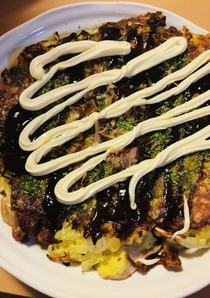 米粉のお好み焼き●チーかけ豚玉-レシピのメイン写真