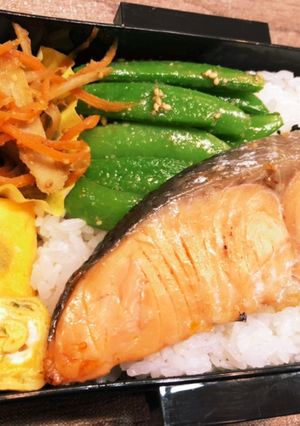 焼き鮭弁当　502-レシピのメイン写真