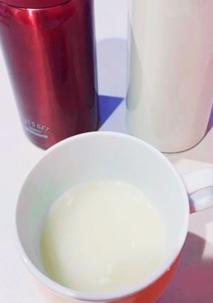 温度計なし！水筒で簡単　酒粕と米麹の甘酒-レシピのメイン写真