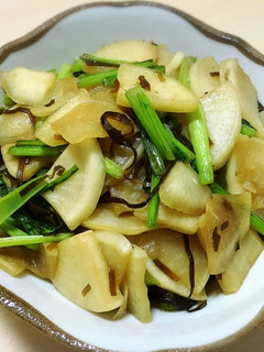 簡単おかず:大根塩昆布和え-レシピのメイン写真