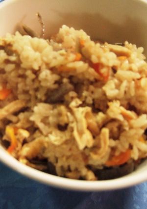 栄養満点☆鶏肉の具たくさん炊き込みご飯-レシピのメイン写真
