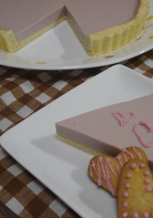 pinkの赤ワインレアチーズタルト☆-レシピのメイン写真