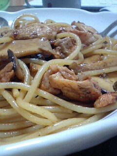 エリンギとサーモンの和風パスタ-レシピのメイン写真