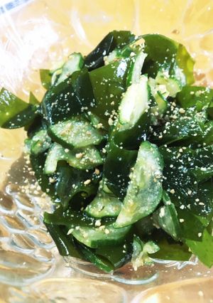 胡瓜とわかめの簡単さっぱり酢の物♪-レシピのメイン写真