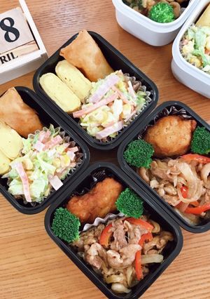 豚こまオイスター炒め弁当 22/4.28-レシピのメイン写真