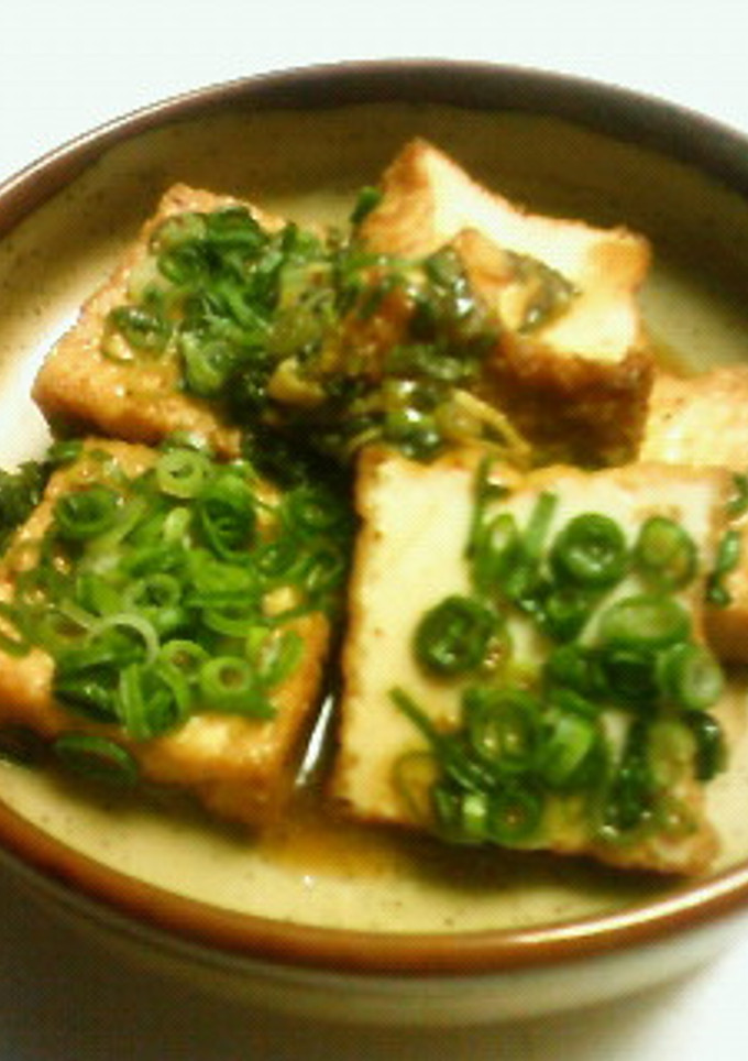厚揚げとねぎの炒め物♪-レシピのメイン写真