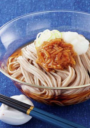 七味唐辛子入りなめ茸の冷やしおろしそば-レシピのメイン写真