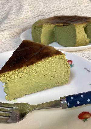 バスク風チーズケーキ（抹茶）-レシピのメイン写真