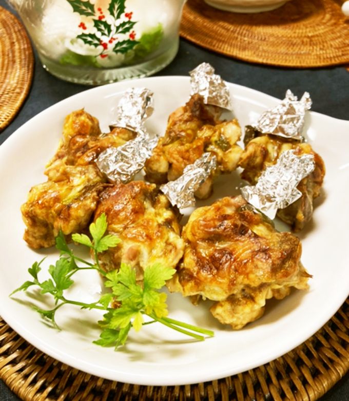 カレーの残りdeチキンのカレーチーズ焼き-レシピのメイン写真