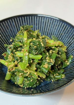 ニラ大量消費！ご飯が進むピリ辛ごま和え-レシピのメイン写真