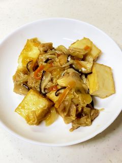 厚揚げ 鶏肉 きのこあんかけ^^-レシピのメイン写真