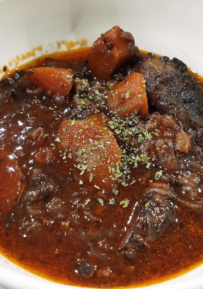 牛すじのとろとろ赤ワイン煮-レシピのメイン写真