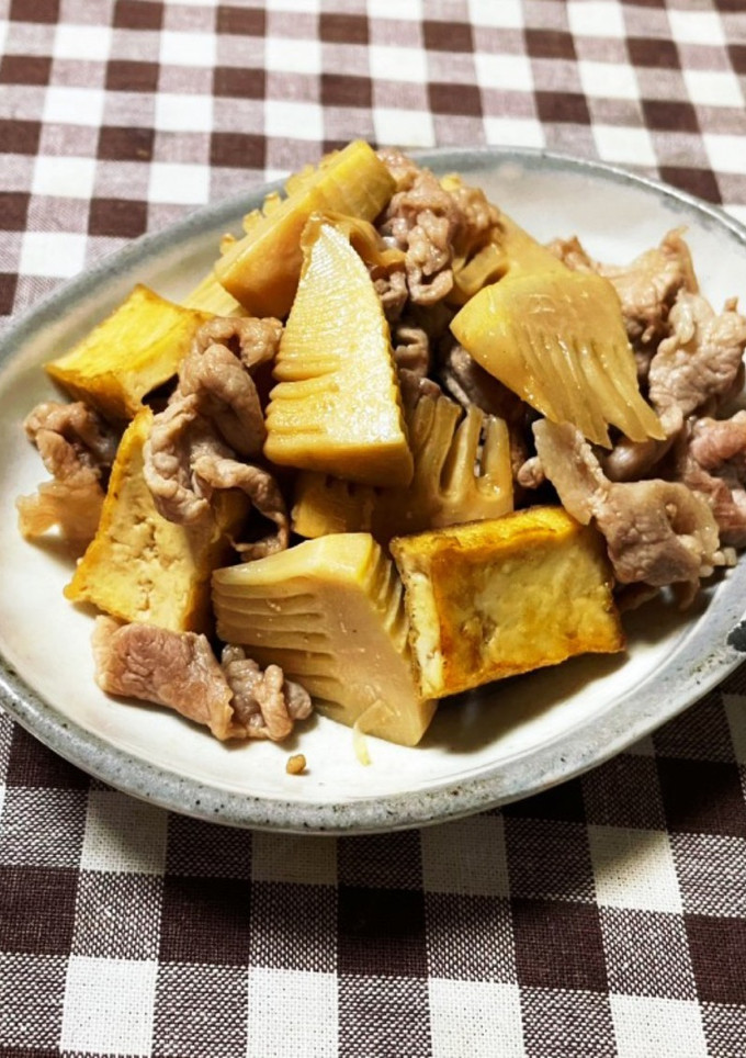 塩味も美味しい☆たけのこと厚揚げの炒め物-レシピのメイン写真