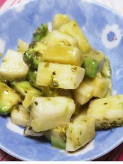 長芋とアボカドの昆布茶和え-レシピのメイン写真