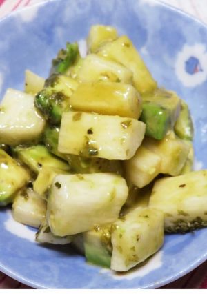 長芋とアボカドの昆布茶和え-レシピのメイン写真