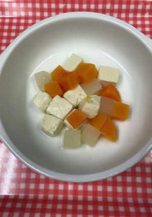 [離乳食] 豆腐と野菜の煮物(後期食)-レシピのメイン写真