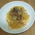 サバ缶と玉ねぎの絶品パスタ
