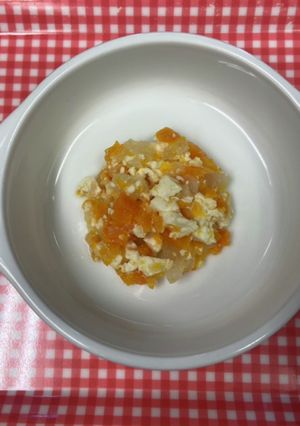 [離乳食] 豆腐と野菜の煮物(中期食)-レシピのメイン写真