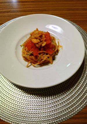 ヨウサマの減塩ウニ珍味のクリームパスタ-レシピのメイン写真