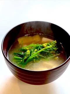 なばなのお味噌汁-レシピのメイン写真