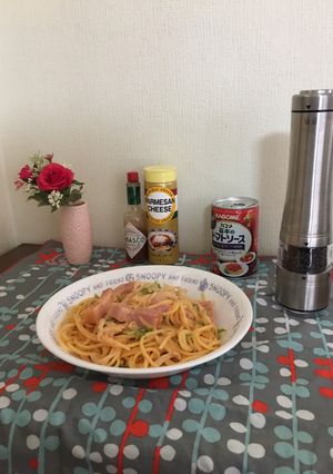 無水鍋で作るスパゲティローズソース-レシピのメイン写真