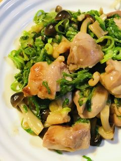 シンプル●鶏肉とキノコのネギ炒め-レシピのメイン写真