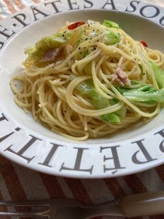 簡単 キャベツとツナのペペロンチーノ-レシピのメイン写真