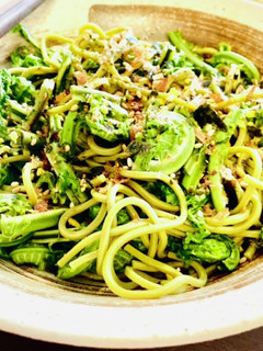 昨日の余ったそばで こごみそば-レシピのメイン写真