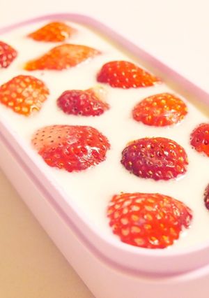 いちごミルク寒天 ✿*-レシピのメイン写真