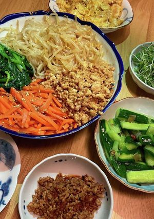 野菜たっぷりビビンバ丼♬-レシピのメイン写真