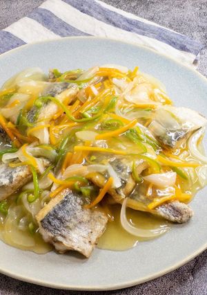 鯵と野菜の甘酢あんかけ-レシピのメイン写真