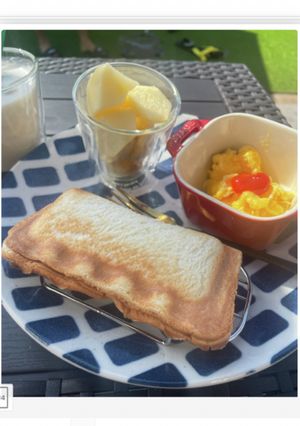 カルピスバターで塩パン風ホットサンド-レシピのメイン写真