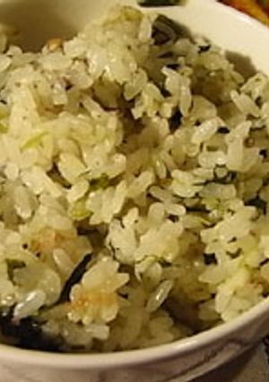 カブの葉とかつお節の炊き込みご飯-レシピのメイン写真