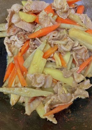 豚肉と根菜たっぷり味噌炒め-レシピのメイン写真