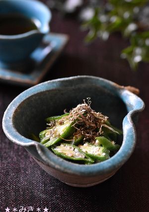 オクラと刻み昆布の酢の物☆-レシピのメイン写真