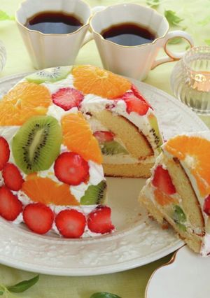 市販スポンジで簡単！ズコットケーキ-レシピのメイン写真