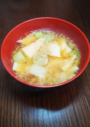 簡単☆筍と長ネギの味噌汁-レシピのメイン写真