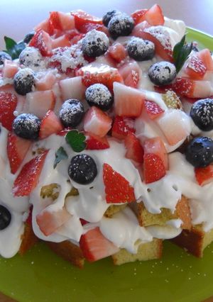 失敗したスポンジで作る復活ケーキ!-レシピのメイン写真
