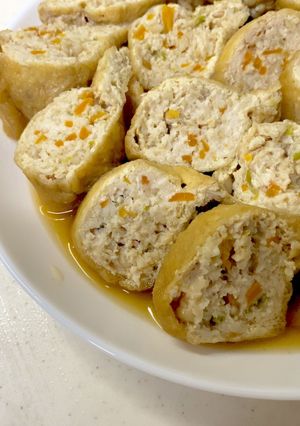 鶏ひき肉の巾着煮^^-レシピのメイン写真