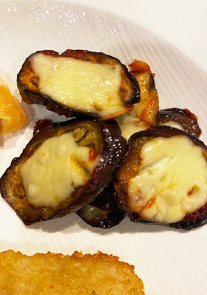 極簡単!甘め!ナスチーズ焼き-レシピのメイン写真