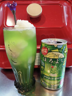 ほろ酔いクリームソーダ+ゆずシャーベット-レシピのメイン写真