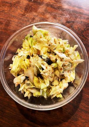燻製小鰯の海苔胡麻キャベツ和え-レシピのメイン写真