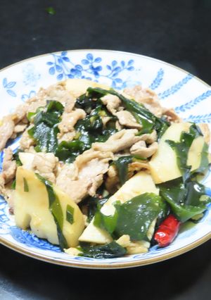 竹の子とわかめのシビ辛：麻辣炒め-レシピのメイン写真