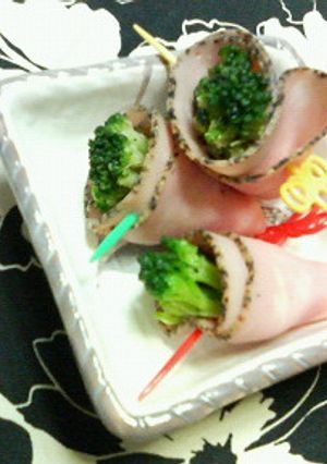 ✿ペッパーハムで❀ブロッコリーの✿花束-レシピのメイン写真