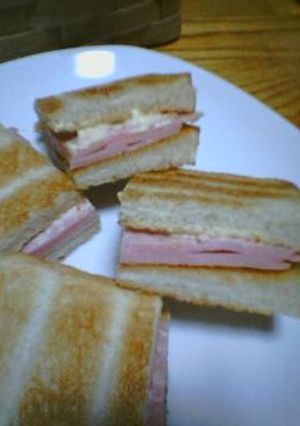 ハム（だけ）サンド♪-レシピのメイン写真