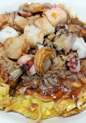 関西風＊海鮮モダン焼き-レシピのメイン写真